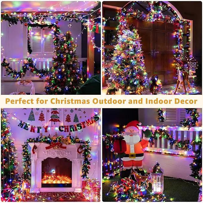 Ollny Christmas Lights Outdoor 800LED 262FT, Multicolor Plug in Fairy Lights with Remote, 8 Modes Waterproof Timers Dimmable LED String Lights for Indoor House Outside Bedroom Patio Balcony by GreenHaven Gardens