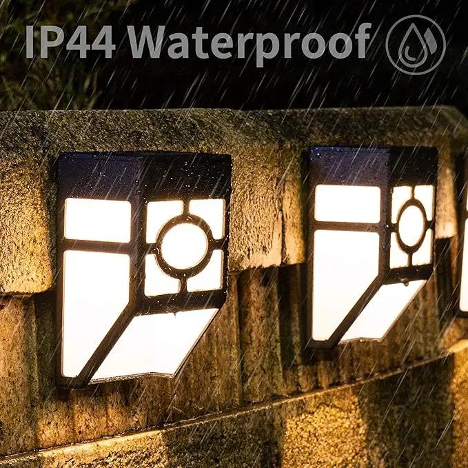 Solpex Solar Deck Lights,Solar Fence Lights, 2 Modes Christmas Decoration Lights,Unique Pattern, Waterproof Automatic Outside, Deck, Patio, Stairs, Yard, Steps, Path & Driveway (RGB & Black 8-Pack) by GreenHaven Gardens