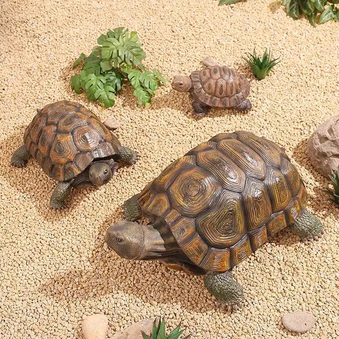Tortoise Turtle Statue,Resin Garden Sculpture Indoor/Outdoor Yard Lawn Ornament,Home Decor (Large) by GreenHaven Gardens