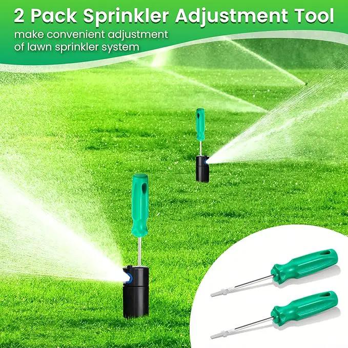 2 Pack Rotor Adjustment Tool Compatible with Rain Bird 5000 Sprinkler Heads, Rotor Pull up Tool and Adjustment Screwdriver, Sprinkler Removal Tool for Lawn Irrigation Sprinkler System by GreenHaven Gardens