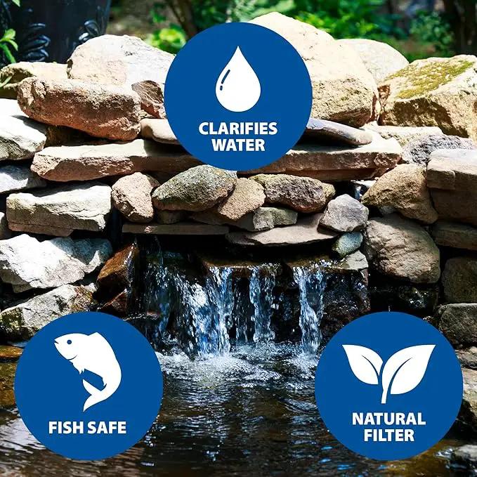 The Pond Guy Straw Barley Bale for Water Gardens, Fountains & Small Koi Ponds, Natural Clarifier, Simple & Easy to Use Pond Maintenance, 1-Pound Bale by GreenHaven Gardens