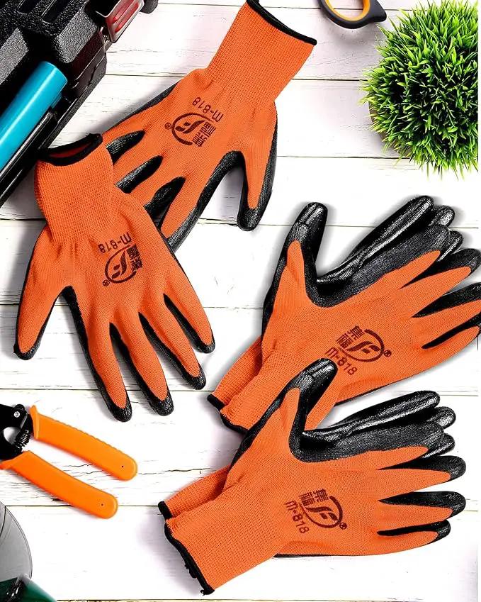 Nuogo 24 Pairs Gardening Gloves for Men Women Rubber Coated Landscaping Work Gloves Safety Work Construction by GreenHaven Gardens
