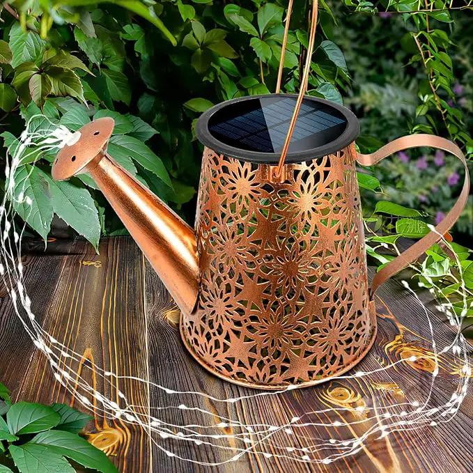 Watering Can Lights Solar Powered: Garden Light Waterproof Outdoor Decoration - Flower Lanterns Hanging Yard Patio Path Proch Decor - Birthday Gardening Gifts for Women Mom Grandma by GreenHaven Gardens