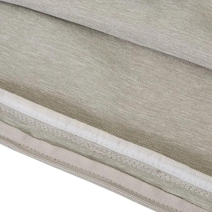 Classic Accessories Montlake Water-Resistant 21 x 22 x 4 Inch Patio Lounge Back Cushion, Heather Grey, Outdoor Loveseat Cushions by GreenHaven Gardens