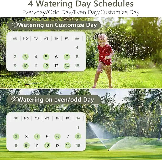 Diivoo WiFi Sprinkler Timer 3 Zone, Smart Water Hose Timer Compatible with Alexa and Google, Remote Control Irrigation Timer, Automatic Manual Watering, Rain Delay, for Garden, Yards and Lawns by GreenHaven Gardens