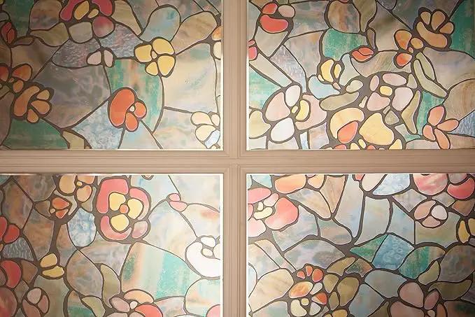d-c-fix 346-0431-4PK Self-Adhesive Privacy Glass Window Film, Venetian Garden, 17" x 78" Roll, 4-Pack by GreenHaven Gardens