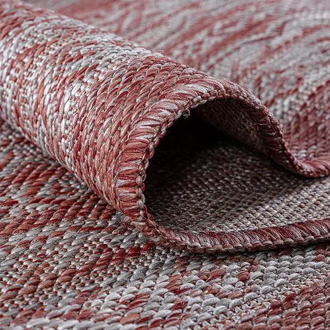Keen Home Design Terrace Outdoor Round Rug - 8ft Round Washable Indoor/Outdoor Rug for Patio, Kitchen, Balcony, Beach, Garden, Deck and Porch, Size: 7'7" Round by GreenHaven Gardens