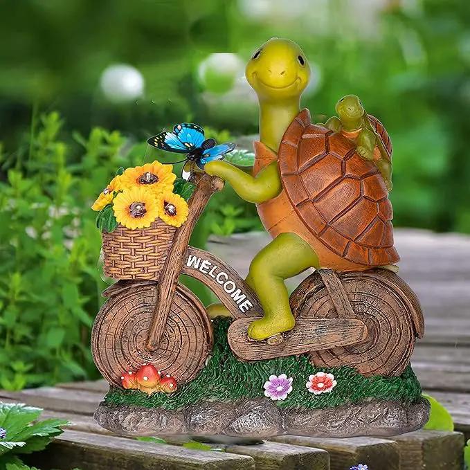 Garden Turtle Outdoor Statue -Solar Turtle Statue Outdoor with Lighted Sunflower,Turle Figurine for Garden Decor,Turtle Gifts for Women by GreenHaven Gardens