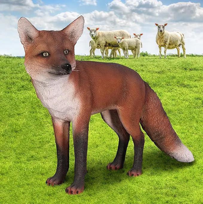 Design Toscano NE100103 European Red Fox Statue, full color by GreenHaven Gardens
