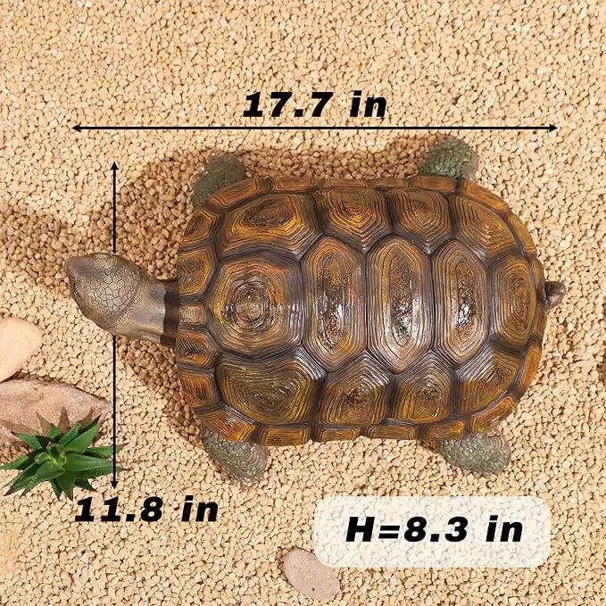Turtle Statue,Resin Garden Sculpture Indoor/Outdoor Yard Lawn Ornament,Home Decor (Extra Large) by GreenHaven Gardens