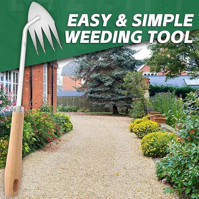 Japanese Weed Puller Tool Garden Tools Hand Weeder Tools - Gardening Hand Tools Weed Remover Tool for Vegetable Gardening Backyard Farm Planting & Weeding Removal Quick Work by GreenHaven Gardens