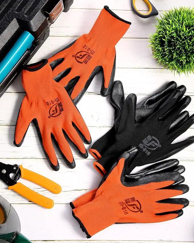 Nuogo 48 Pairs Gardening Gloves for Men Women Rubber Coated Safety Work Gloves Bulk for Gardening Construction Work by GreenHaven Gardens