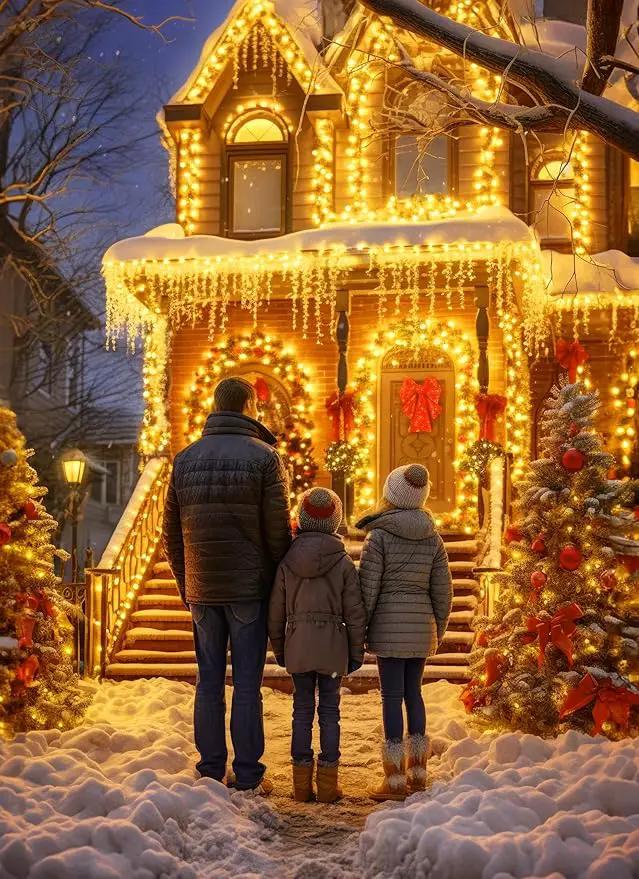 2-Pack 480LED 170FT Total Solar Outdoor Lights IP65 Waterproof Solar Powered Lights with 8 Lighting Modes for Party Garden Yard Home Holiday Tree Decoration Lighting, Warm White by GreenHaven Gardens