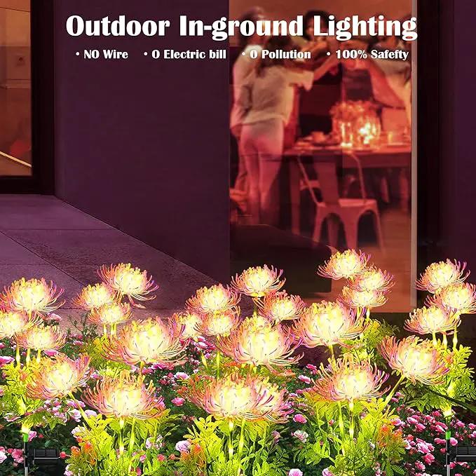 SunKite Solar Garden Lights, Solar Flowers Lights with Glowing Flowers & Stems, Outdoor Stake Decorative Lighting Waterproof for Garden,Yard Patio Pathway Decor,Gift for Mother（4 Pack） by GreenHaven Gardens