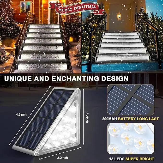 LED Solar Step Lights, Outdoor Solar Decor IP67 for Yard, Patio, Garden, Walkways, Driveway, Porch 2PK by GreenHaven Gardens