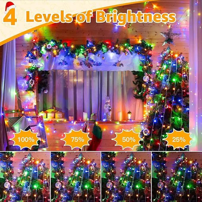 Ollny Christmas Lights Outdoor 800LED 262FT, Multicolor Plug in Fairy Lights with Remote, 8 Modes Waterproof Timers Dimmable LED String Lights for Indoor House Outside Bedroom Patio Balcony by GreenHaven Gardens