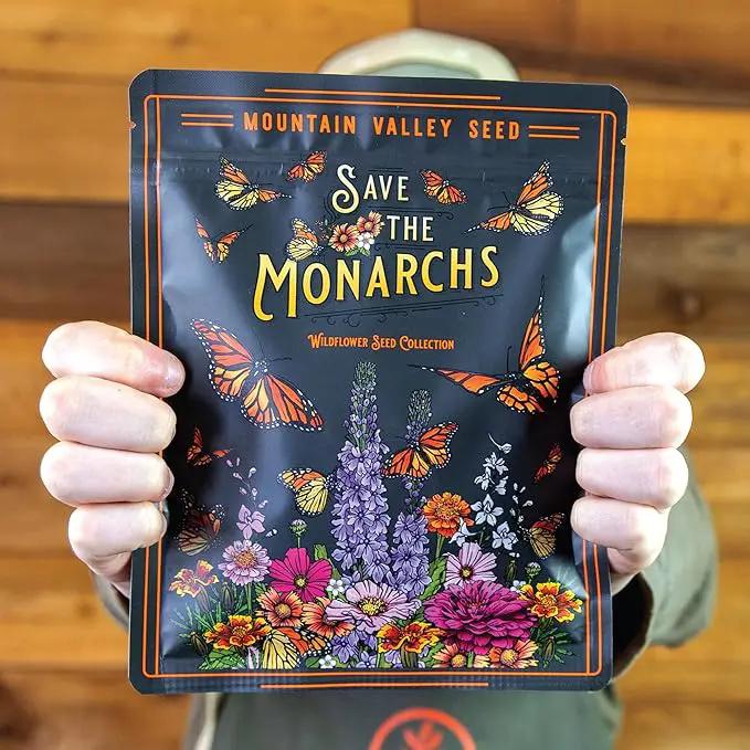 Wildflower Seeds Bulk – National Wildflower Seed Collection – Perennial Wildflowers Mix – Flower Seeds for Planting – Wild Flowers (Save The Monarchs) by GreenHaven Gardens