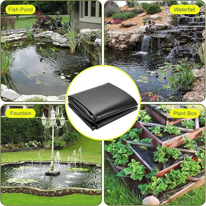 20 x 25 FT Pond Liner, 20 Mil Pond Liners for Outdoor Ponds, HDPE Pond Liner Easy Cutting Puncture Resistant, Pond Liners for Water Garden Fountain Waterfall, Koi Fish Aquaculture Pond by GreenHaven Gardens