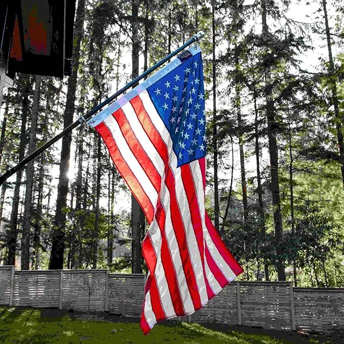 4’ x 6’ Elizabeth Ross American Flag with Embroidered Stars by GreenHaven Gardens