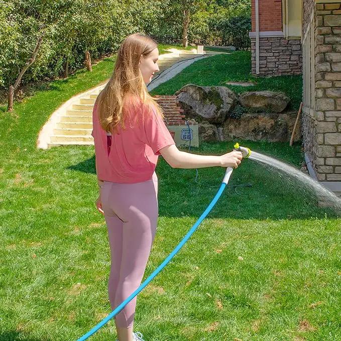 Fevone 35 ft Garden Hose, Heavy Duty Water Hose, Hybrid Polymer, Kink Resistance, Flexible, Durable, Leak Free, Aluminum Fittings, 3/4" GHT, 5/8" ID, 600 Psi, Drinking Water Safe by GreenHaven Gardens