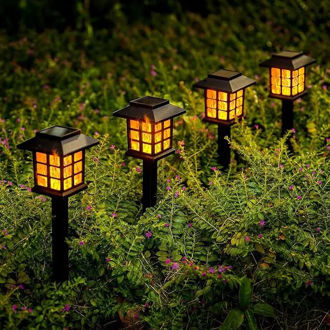 GIGALUMI Solar Lights for Outside,8 Pack Flickering Flame LED Solar Outdoor Lights, Waterproof Solar Garden Lights Maintain 10 Hours of Lighting for Christmas, Garden, Landscape, Path, Yard, Patio by GreenHaven Gardens