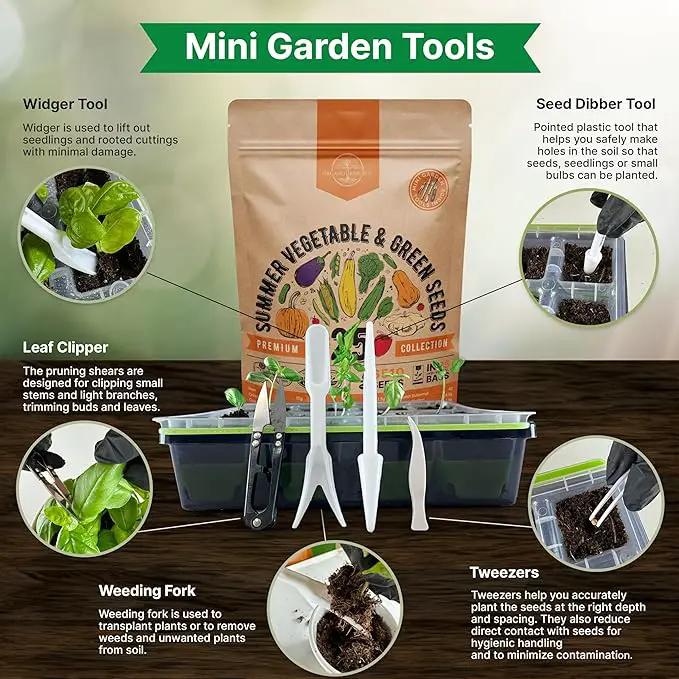 Organo Republic 25 Summer Vegetable Garden Seed Variety Pack - 6,510+ Non-GMO Heirloom Veggie & Greens Seeds for Outdoors & Indoor Home Garden, Including Collards, Pepper, Okra, Onion, Bean, Cucumber by GreenHaven Gardens