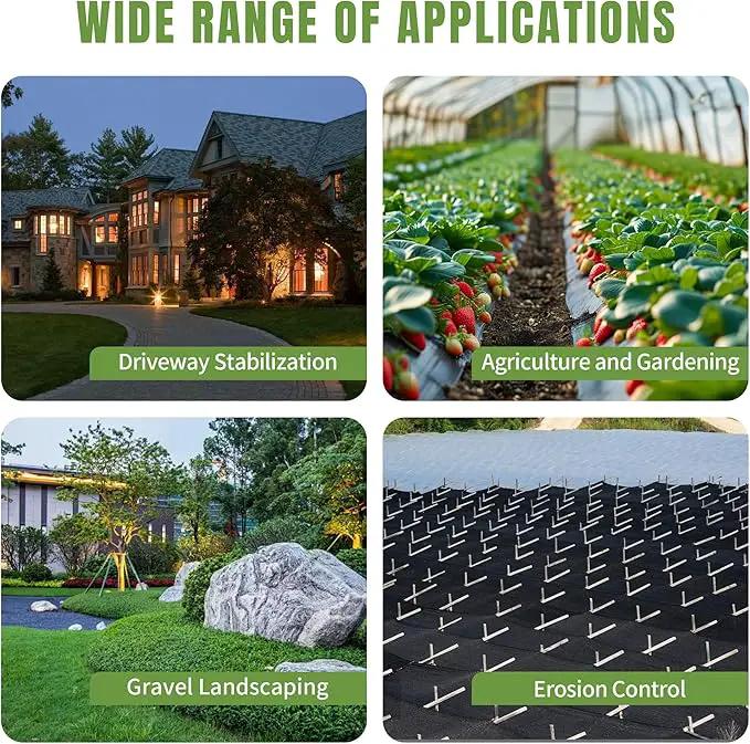 6.5ftx300ft Weed Barrier Landscape Fabric Heavy Duty, Premiun 3oz Garden Geotextile Fabric, Outdoor Weed Blocker Landscaping Fabric, for Driveway Mats, Erosion Control, Ground Cover Weed Barrier by GreenHaven Gardens