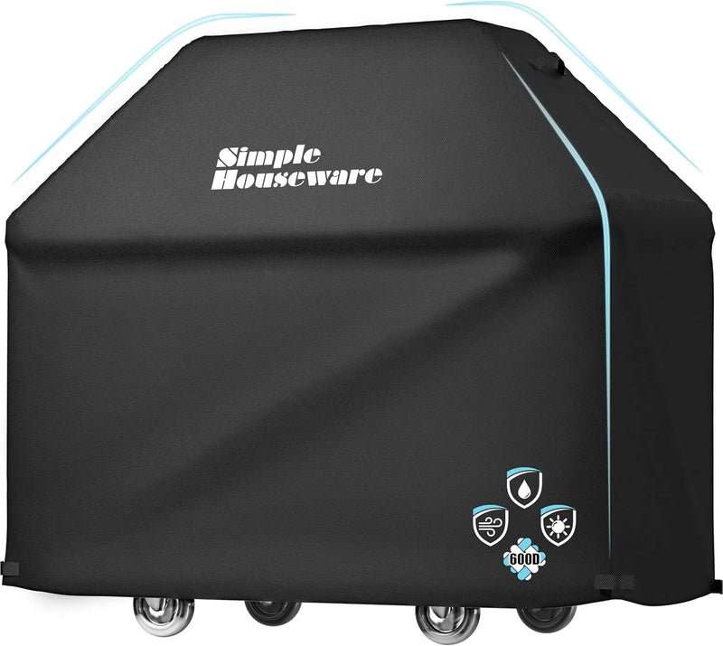 Simple Houseware 60 in. Waterproof Heavy Duty Gas BBQ Grill Cover, Weather-Resistant Polyester by GreenHaven Gardens
