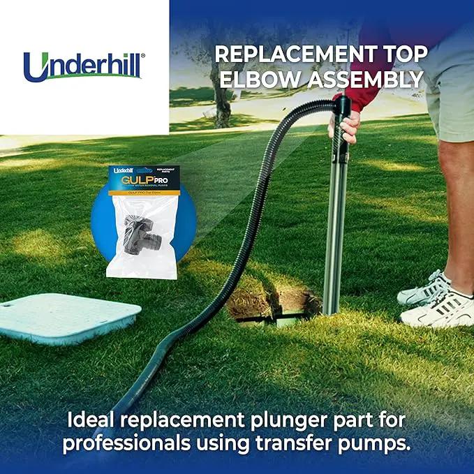 Underhill Top Elbow for Water Pump Big Gulp Pro 36" and Gulp Pro 22" Pumps, Replacement Parts, Repair, for Irrigation, Fountain, Sprinkler, Fluid Transfer, Boats, A-GRPTE by GreenHaven Gardens