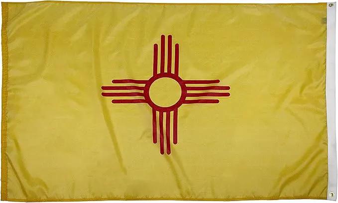 FlagSource New Mexico Nylon State Flag, Made in the USA, 3x5' by GreenHaven Gardens