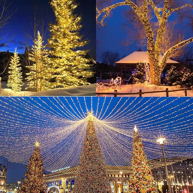 Warm White 75 Ft 200 LED Christmas String Lights - Connectable, 8 Modes, Timer, Waterproof Fairy Twinkle Lights for Christmas Party, Garden, Patio, Home, Holiday, Xmas Tree Decorations by GreenHaven Gardens