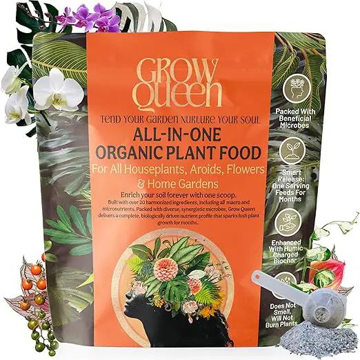The All-in-One Complete Organic Plant Food, Indoor Plant Food for Houseplants, Organic Fertilizer for Vegetable Gardens, 3lb =75 Formulated Servings Feeds 150 gal Instantly and Slow Release by GreenHaven Gardens