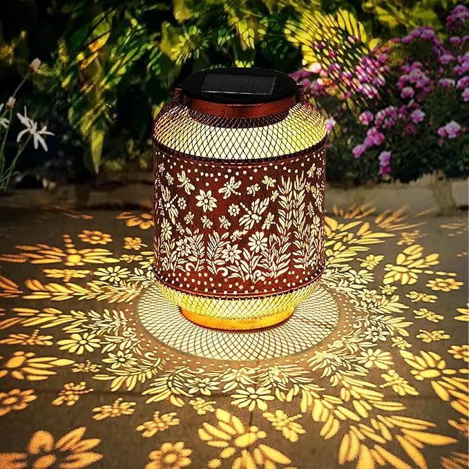 Dragonfly Solar Lanterns Outdoor Waterproof, Hanging Solar Garden Lights, Metal Lights for Yard, Patio, Lawn, Pathway, Garden Decor, Gardening Gifts for Women, Mom, Grandma by GreenHaven Gardens