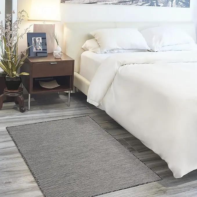 Nourison Positano Indoor/Outdoor Charcoal 3' x 5' Area Rug, Easy Cleaning, Non Shedding, Bed Room, Living Room, Dining Room, Backyard, Deck, Patio (3x5) by GreenHaven Gardens