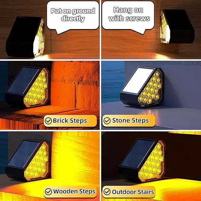 12-Pack Solar Step Lights, Solar Powered Outdoor Waterproof IP67, Auto On Off, Dusk to Dawn LED Stair Lights for Outside Garden, Deck, Front Step, Front Porch, Pathway, Patio by GreenHaven Gardens