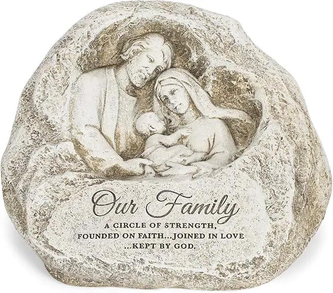 Joseph's Studio by Roman Inc., HOLY Family Garden, Garden Collection, Religious Statue, Holy Family, Memorial, Angel, Patron Saint, Garden Décor (7x8x4) by GreenHaven Gardens