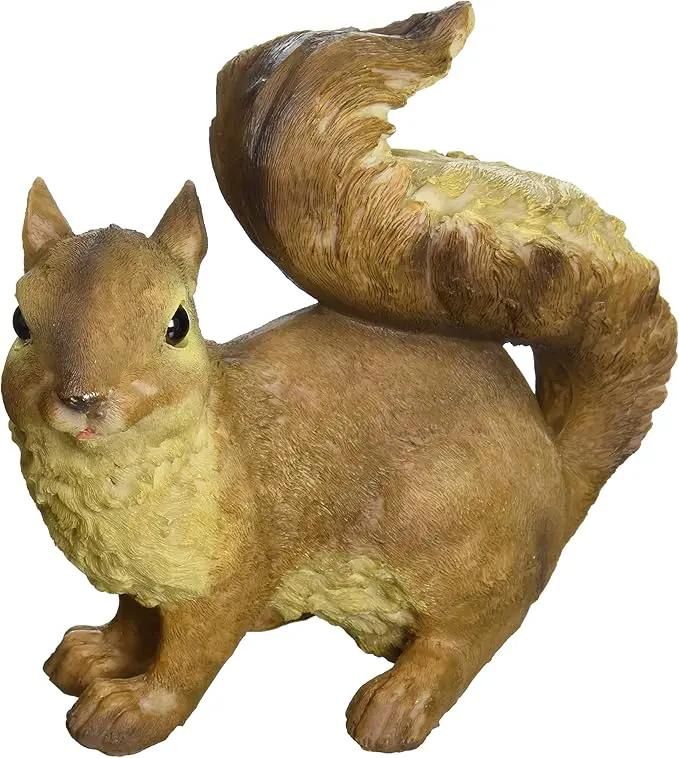 Design Toscano Scamper the Woodland Squirrel Outdoor Garden Statue, 7 Inch Tall, Cast Stone Resin, Brown Finish by GreenHaven Gardens