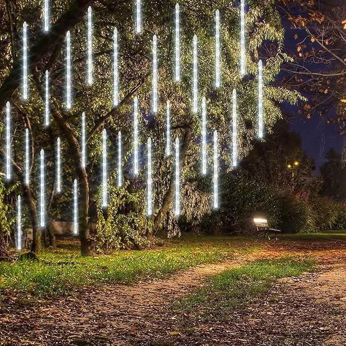 Dazzle Bright Meteor Shower Rain Lights (288 LED, White) by GreenHaven Gardens