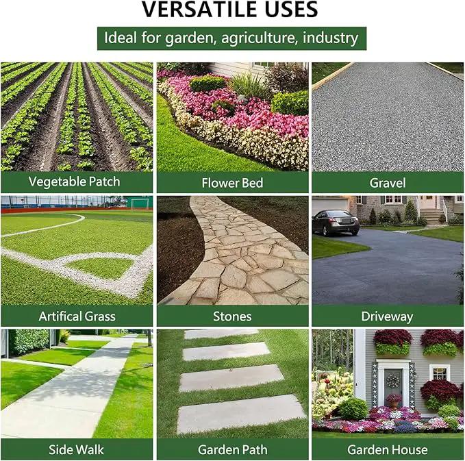Broadfashion Woven Landscape Fabric 5.8oz, 4 x 300FT Weed Fabric Barrier, Double Layer, Garden Fabric Weed Barrier, Weed Control Fabric Ground Cover, Gardening Mat for Garden Beds, Landscaping by GreenHaven Gardens