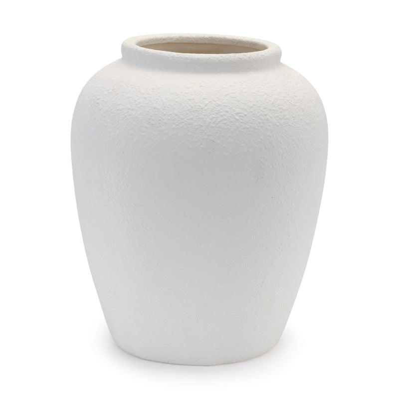 Stoneware urn vase 12"h