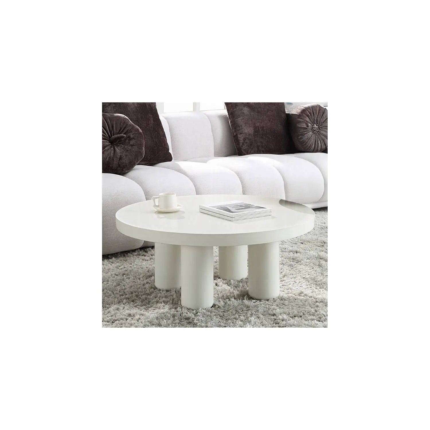 Loanna - Coffee Table - White by Unique Piece Furniture