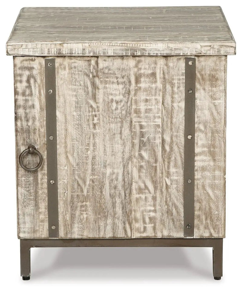 Laddford - Accent Cabinet - Shelf - Whitewash by Unique Piece Furniture