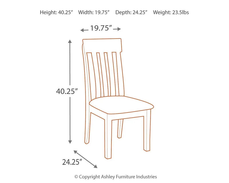 Haddigan - Dining UPH Side Chair (Set of 2) - Dark Brown by Unique Piece Furniture