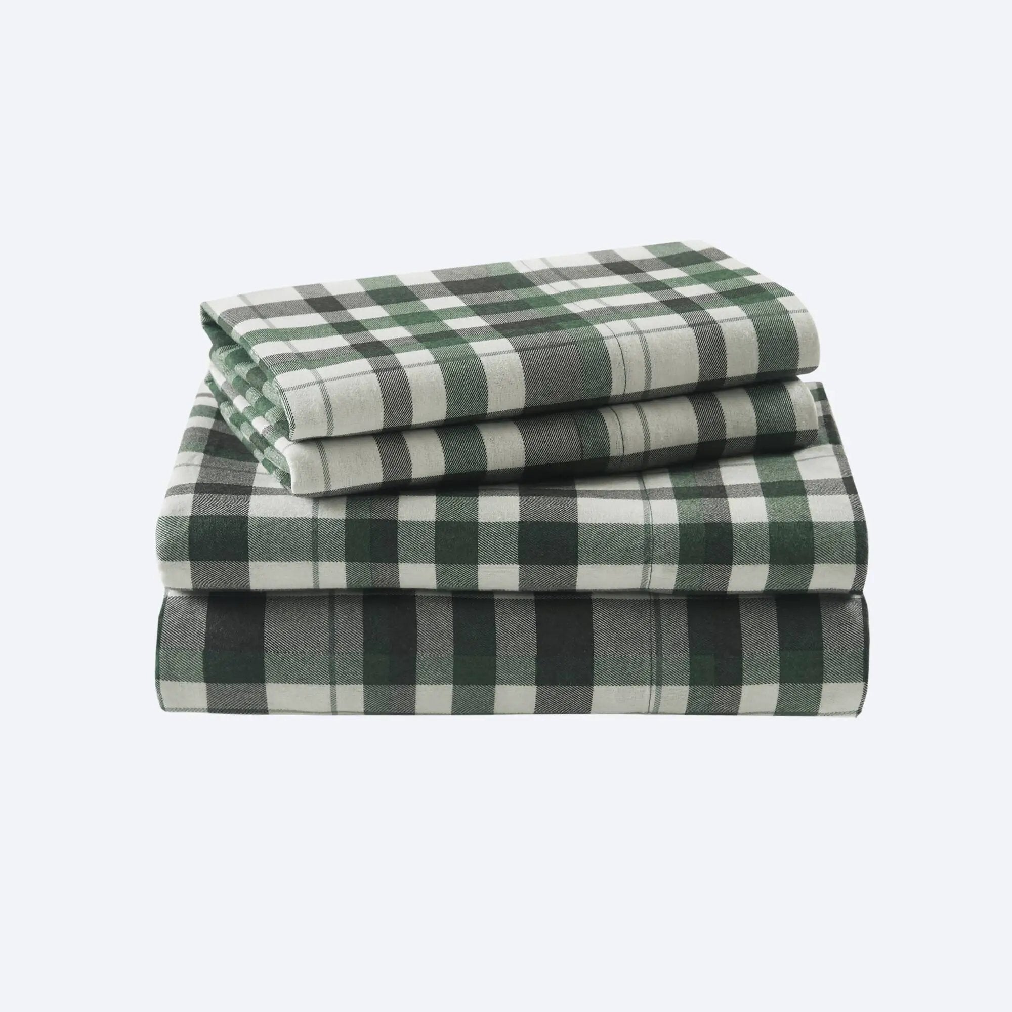 4 Pieces Queen 100% Cotton Flannel Printed Sheet Set Finton by HouseOfZazla