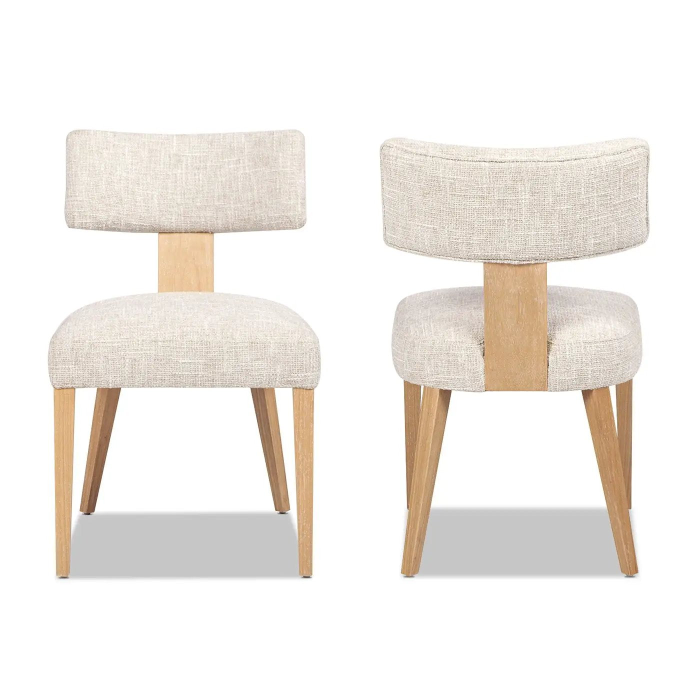 Louise - Split Back Upholstered Dining Side Chair (Set of 2) - Travertine Beige by Unique Piece Furniture