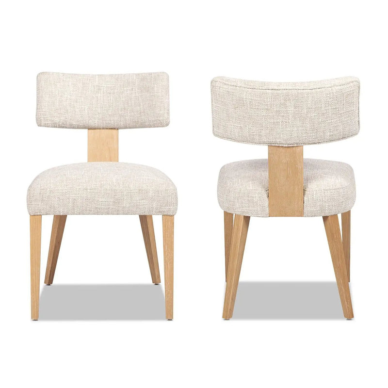 Louise - Split Back Upholstered Dining Side Chair (Set of 2) - Travertine Beige by Unique Piece Furniture