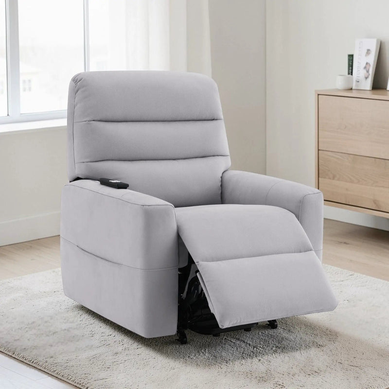 Freddie - Power Motion Recliner With Lift - Gray by HouseOfZazla