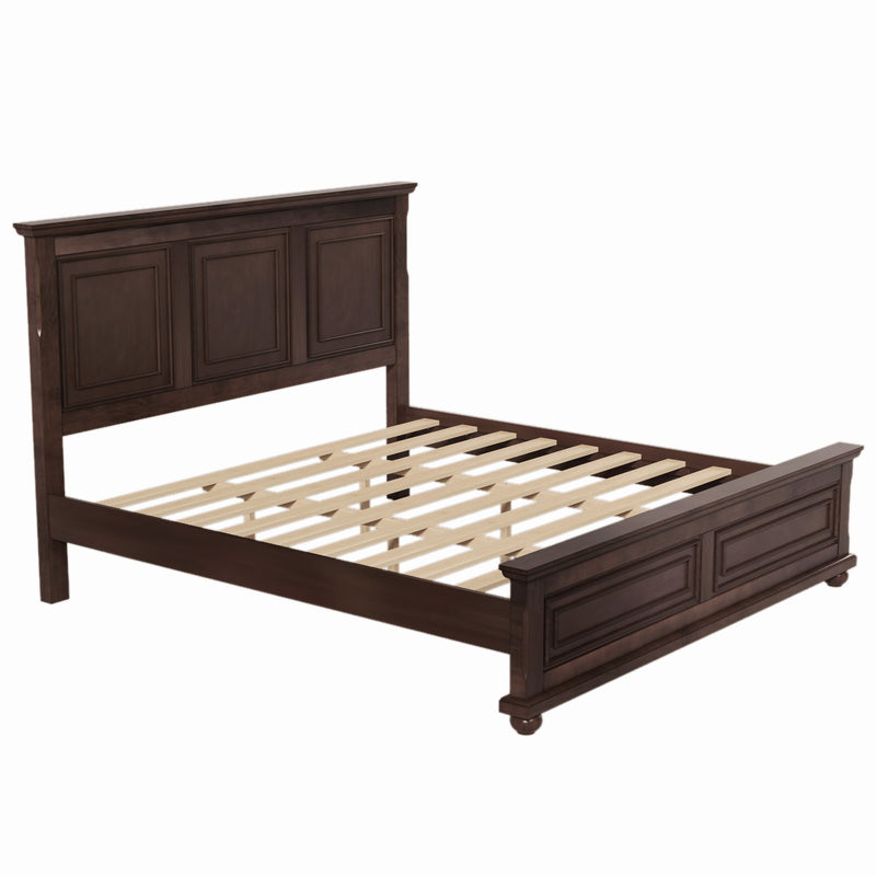 Traditional Town and Country Style Pinewood Vintage Tall Headboard King Bed Frame, photo 6 of 8