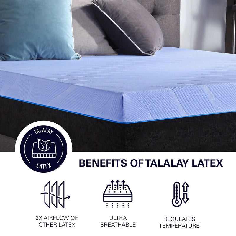 12" Refresh Flex Head Hybrid Cooling Fast Responding Latex Foam & Coil Mattress by Unique Piece Furniture