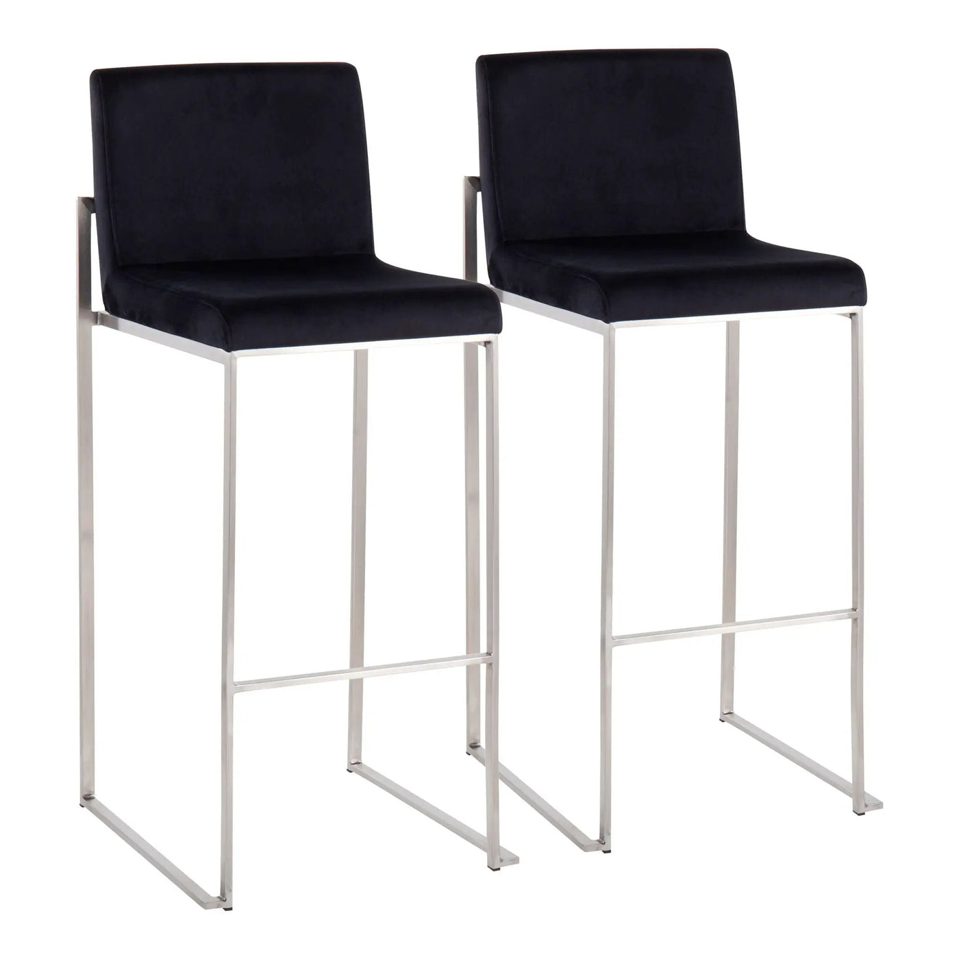 Fuji - Contemporary And Modern Elegance High Back Barstool by HouseOfZazla